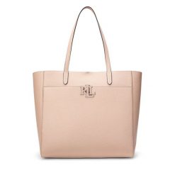 Torebka LAUREN RALPH LAUREN. Czerwone shopper bag Lauren Ralph Lauren, bez wzorów, bez dodatków. Za 1,089.00 zł.
