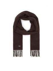 BOSS Szalik Zesy 50517216 Brązowy. Brązowe szaliki i kominy Boss, bez wzorów, z wełny. Za 349.99 zł.