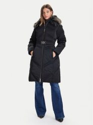 Guess Kurtka zimowa W5BL33 WG092 Czarny Regular Fit. Czarne kurtki Guess, na zimę, xxl, z aplikacjami, z syntetyku, bez kaptura. Za 794.50 zł.