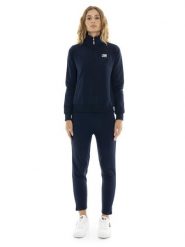Zimowy damski kombinezon zapinany na zamek i kołnierzyk „Silver”. Niebieskie kombinezony LEONE 1947 APPAREL, na zimę, l, bez wzorów, z bawełny, bez kołnierzyka, bez ramiączek. Za 437.84 zł.