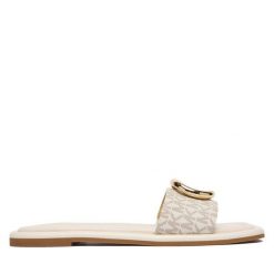 Klapki MICHAEL Michael Kors. Klapki MICHAEL Michael Kors, bez wzorów, bez obcasa, bez zapięcia. Za 659.99 zł.