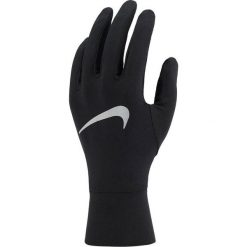 Rękawiczki do biegania damskie Nike Dri-Fit Accelerate. Czarne rękawiczki Nike, bez wzorów, sportowe. Za 258.72 zł.