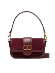 TWINSET Torebka Tracollla 252TD8371 Bordowy. Czerwone torebki klasyczne Twinset, bez wzorów, ze skóry, bez dodatków. Za 1,169.00 zł.