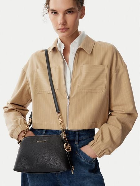 MICHAEL Michael Kors Torebka 32T6GX4C1L Czarny. Czarne listonoszki MICHAEL Michael Kors, bez wzorów, ze skóry, bez dodatków. Za 1,019.00 zł.