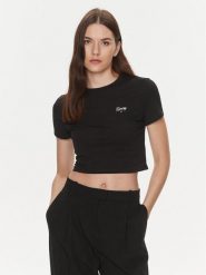 Tommy Jeans T-Shirt Script DW0DW17366 Czarny Slim Fit. Czarne t-shirty Tommy Jeans, xl, bez wzorów, z bawełny, bez kołnierzyka, bez ramiączek. Za 129.99 zł.