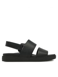 Calvin Klein Sandały Flat Adj Sandal Eyelet HW0HW02488 Czarny. Czarne sandały Calvin Klein, bez wzorów, ze skóry, bez obcasa, na płaskiej podeszwie, bez zapięcia. Za 569.99 zł.