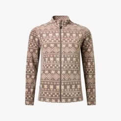 Bluza Polarowa Rozpinana Wędrówki Kobieta Idre Oddychający. Brązowe bluzy z kapturem SWEDEMOUNT, m, bez wzorów, z materiału, bez kaptura, narciarskie. Za 116.99 zł.