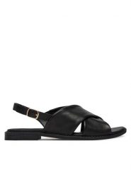 Lasocki Sandały CEO-EST-AFIONA-11 Czarny. Czarne sandały Lasocki, bez wzorów, ze skóry, bez obcasa, na płaskiej podeszwie, bez zapięcia. Za 149.99 zł.