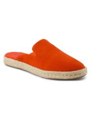 TOMS Skórzane klapki w kolorze czerwonym rozmiar: 38,5. Czerwone klapki TOMS, bez wzorów, klasyczne, bez obcasa, bez zapięcia. Za 154.95 zł.
