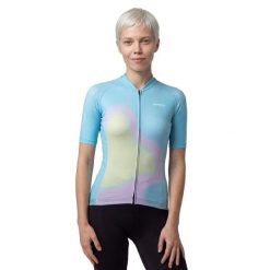 Damska koszulka rowerowa z krótkim rękawem Kolarstwo Siroko M2-W NRC Blue. Niebieskie t-shirty sportowe SIROKO, m, bez wzorów, z elastanu, bez ramiączek, rowerowe. Za 255.00 zł.