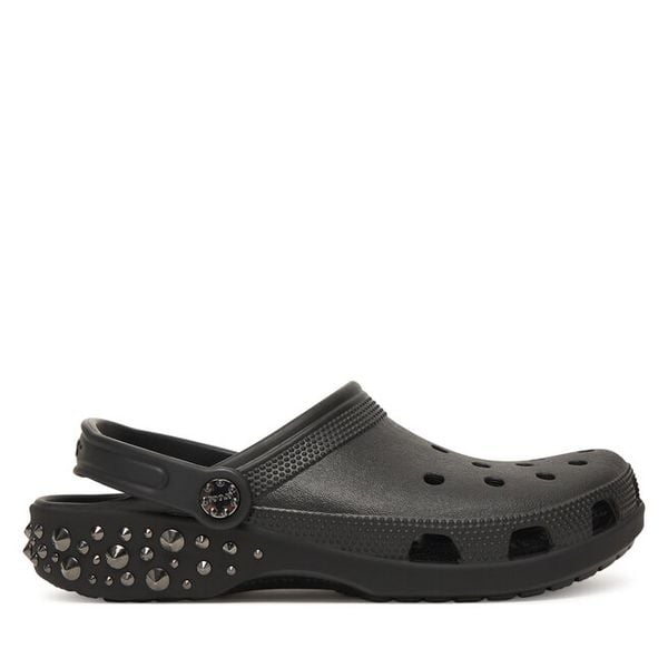 Klapki Crocs. Czarne klapki Crocs, bez wzorów, bez obcasa, bez zapięcia. Za 269.99 zł.