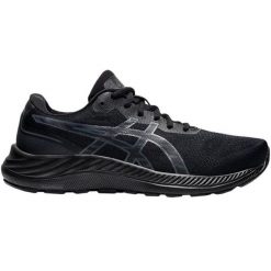 Buty do biegania Asics Gel Excite 9 W 1012B182 001 czarne. Czarne buty do biegania ASICS, bez wzorów, z meshu, bez zapięcia, do biegania. Za 504.30 zł.