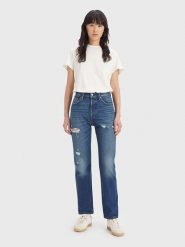 Levi´s Dżinsy "501®" - Regular fit - w kolorze niebieskim rozmiar: W28/L32. Niebieskie jeansy l, z aplikacjami, klasyczne, z podwyższonym stanem. Za 132.36 zł.