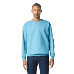 Bluza Polarowa Unisex Dla Dorosłych Softstyle Midweight. Zielone bluzy z kapturem GILDAN, m, bez wzorów, z bawełny, z kapturem. Za 74.99 zł.