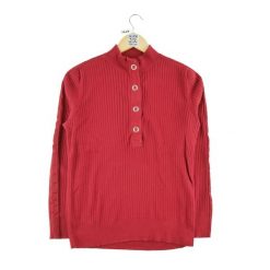 Second life - Damski czerwony sweter - Jak nowy. Czerwone swetry Ralph Lauren, bez wzorów, bez ramiączek. Za 127.76 zł.