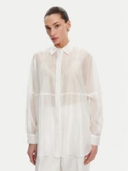 ACCESS FASHION Koszula 53-7068-104 Biały Loose Fit. Białe koszule ACCESS FASHION, m, bez wzorów, z lyocellu, bez kołnierzyka, bez ramiączek. Za 259.99 zł.