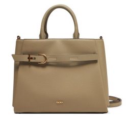 Torebka DKNY. Brązowe torebki klasyczne DKNY, bez wzorów, klasyczne, bez dodatków. Za 619.99 zł.