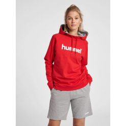 Bluza sportowa z kapturem damska Hummel Go Cotton Logo Hoodie Woman. Niebieskie bluzy z kapturem Hummel, xl, bez wzorów, z kapturem, do piłki ręcznej. Za 225.00 zł.
