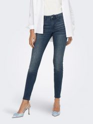 ONLY Dżinsy - Skinny fit - w kolorze niebieskim rozmiar: S/L32. Niebieskie jeansy ONLY, l, z aplikacjami, ze skóry, klasyczne. Za 101.23 zł.