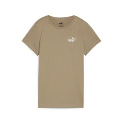 Puma Koszulka Ess+ Embroidery 84833167. Brązowe t-shirty sportowe Puma, s, bez wzorów, bez ramiączek. Za 67.99 zł.