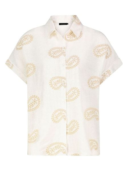 Sublevel Bluzka w kolorze beżowo-kremowym rozmiar: L/XL. Brązowe bluzki Sublevel, l, z aplikacjami, bez kołnierzyka, bez ramiączek. Za 149.66 zł.