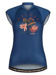 Maloja Koszulka kolarska "VanilM" w kolorze granatowym rozmiar: S. Niebieskie t-shirty sportowe Maloja, s, bez wzorów, z materiału, bez ramiączek, rowerowe. Za 197.63 zł.