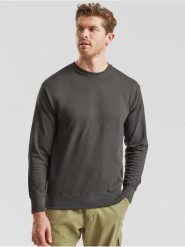 Lekka bluza dresowa Fruit Of The Loom Adulto grafitowa. Szare bluzy bez kaptura fruit of the loom, m, bez wzorów, z bawełny, bez kaptura. Za 147.99 zł.