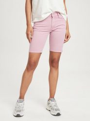Cross Jeans Szorty dżinsowe w kolorze jasnoróżowym rozmiar: W27. Różowe szorty Cross Jeans, z aplikacjami, z jeansu, klasyczne. Za 74.99 zł.