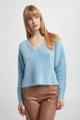 Sweter damski Amedea z alpaką MARELLA. Swetry Marella, m, bez wzorów, bez ramiączek. W wyprzedaży za 720.30 zł.