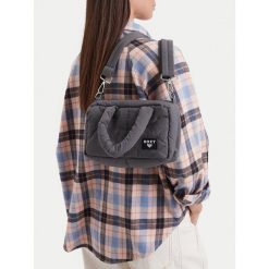 Torebka Roxy. Szare torebki klasyczne Roxy, bez wzorów, klasyczne, bez dodatków. Za 59.99 zł.