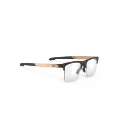 Okulary Rudy Project INKAS XL HALF RIM Demi Turtle Gloss SHAPE A - DEMO LENS. Brązowe okulary przeciwsłoneczne Rudy Project, bez wzorów, ze lnu. Za 940.00 zł.