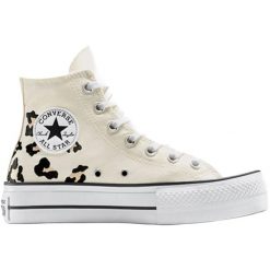 Buty sportowe Converse Chuck Taylor All Star Lift. Brązowe buty treningowe Converse, bez wzorów, bez zapięcia. Za 590.00 zł.