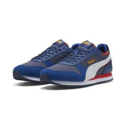 Sneakersy unisex St Miler Retro Run PUMA Navy White Clyde Royal Fierce Red Blue. Białe buty sportowe lifestyle Puma, bez wzorów, retro, bez zapięcia. Za 299.00 zł.