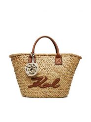 KARL LAGERFELD Torebka A2W30136 Beżowy. Brązowe torebki klasyczne KARL LAGERFELD, bez wzorów, z tworzywa sztucznego, bez dodatków. Za 699.99 zł.