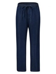 Zero Spodnie w kolorze granatowym rozmiar: 42. Niebieskie spodnie materiałowe zero, bez wzorów, z lyocellu. Za 74.28 zł.