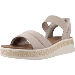 Sandały SKECHERS BOBS SUN RAY Brązowy. Brązowe sandały Skechers, bez wzorów, z materiału, bez obcasa, bez zapięcia. Za 390.00 zł.