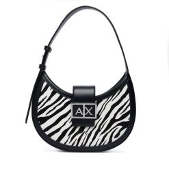 Torebka Armani Exchange. Czarne torebki klasyczne Armani Exchange, bez wzorów, klasyczne, bez dodatków. Za 614.99 zł.