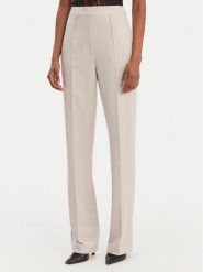 Patrizia Pepe Spodnie materiałowe 8P0800/A498-S748 Szary Regular Fit. Szare spodnie materiałowe Patrizia Pepe, bez wzorów, z materiału. Za 919.99 zł.