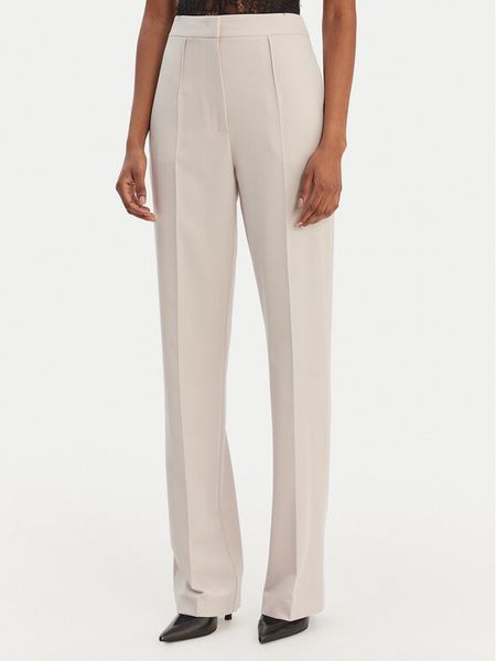 Patrizia Pepe Spodnie materiałowe 8P0800/A498-S748 Szary Regular Fit. Szare spodnie materiałowe Patrizia Pepe, bez wzorów, z materiału. Za 919.99 zł.