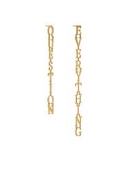 Off-White Kolczyki OWOD203S23MET0017600 Złoty. Żółte kolczyki OFF-WHITE, metalowe. Za 2,239.00 zł.