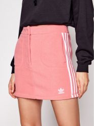 Adidas Spódnica mini adicolor Classics GN2801 Różowy Slim Fit. Czerwone spódnice adidas, bez wzorów, z syntetyku, mini. Za 99.99 zł.