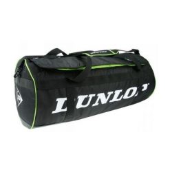 Torba sportowa Dunlop Biomimetic Large Holdall. Czarne torby podróżne Dunlop, bez wzorów, z materiału, na ramię, duże. Za 219.99 zł.