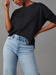 Milan Kiss Sweter w kolorze czarnym rozmiar: XL. Czarne swetry Milan Kiss, xl, bez wzorów, bez ramiączek. Za 158.95 zł.