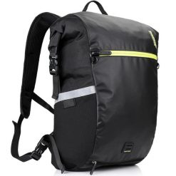 Sakwa rowerowa boczna na bagażnik plecak 2w1 Rhinowalk X20601. Czarne plecaki RHINOWALK, bez wzorów, bez dodatków. Za 279.00 zł.