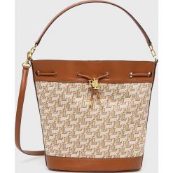 Lauren Ralph Lauren torebka 431867176001 kolor brązowy. Brązowe torebki klasyczne Lauren Ralph Lauren, bez wzorów, na ramię, bez dodatków. W wyprzedaży za 1,259.90 zł.