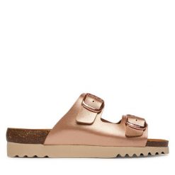 Klapki Scholl. Czerwone klapki Scholl, bez wzorów, bez obcasa, bez zapięcia. Za 339.99 zł.