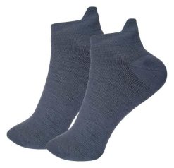 Skarpetki krótkie z wełny merino - 2 szt. Szare skarpetki WOOLONA, bez wzorów, z elastanu. Za 72.00 zł.