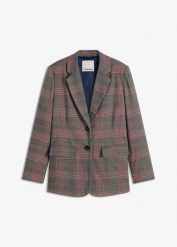 Żakiet oversize. Brązowe marynarki i żakiety bonprix, bez wzorów, bez ramiączek. Za 219.99 zł.
