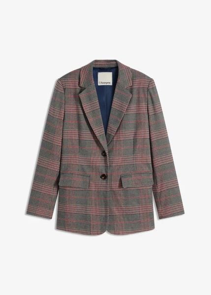 Żakiet oversize. Brązowe marynarki i żakiety bonprix, bez wzorów, bez ramiączek. Za 219.99 zł.