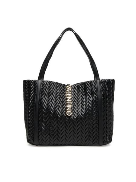 Valentino Torebka Fania Re VBS9AB01 Czarny. Czarne torebki klasyczne Valentino, bez wzorów, ze skóry, bez dodatków. Za 539.99 zł.